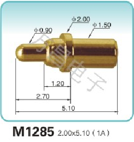 M1285 2.00x5.10(1A)弹簧顶针 pogopin   探针  磁吸式弹簧针