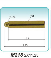 弹簧接触针  M218  2x11.25