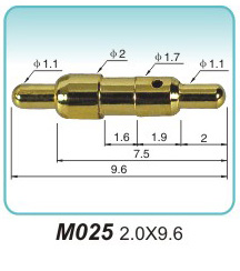 弹簧接触针M025 2.0X9.6