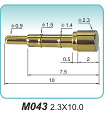 电源接触顶针M043 2.3X10.0