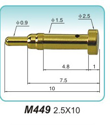 弹簧探针   M449  2.5x10