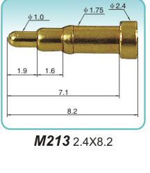 弹簧探针  M213  2.4x8.2
