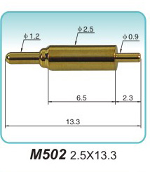 弹簧探针  M502   2.5x13.3
